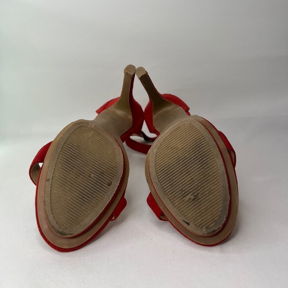 Red Suede Heels - Picture 8 of 8